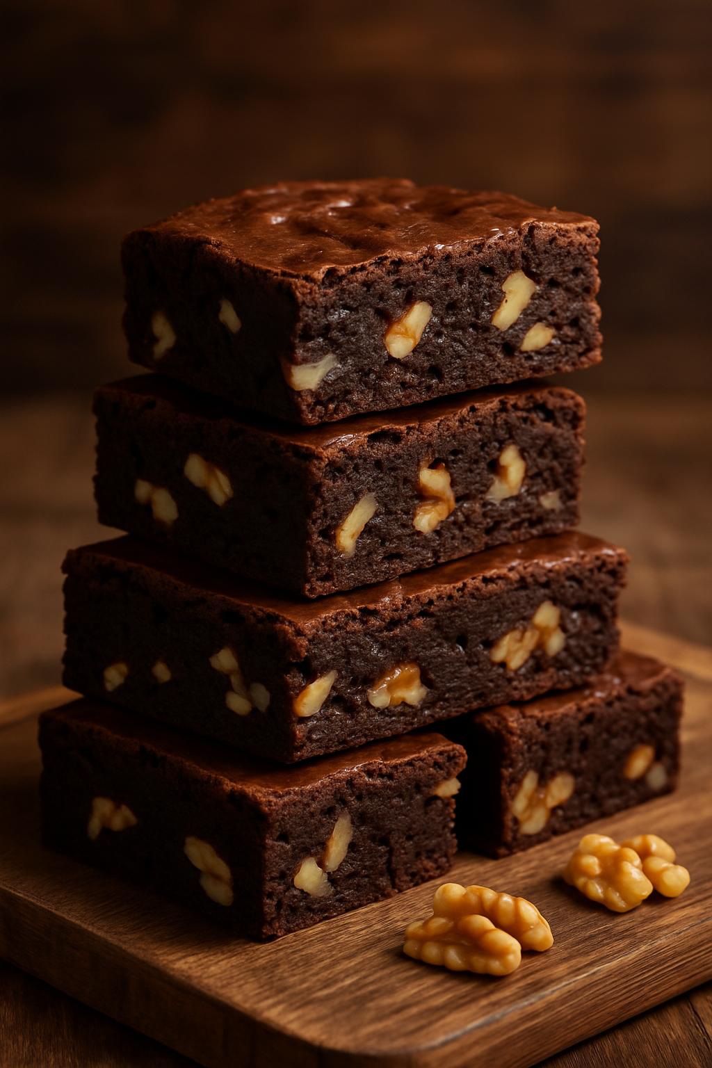 Rich fudgy brownies